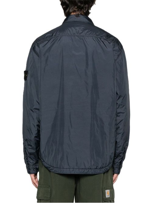 Stone Island Crinkle Reps R-NY Overshirt navy Stone Island | K2S15Q100006S0A23V0020 NAVY BLUE